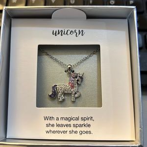 NWT unicorn necklace.